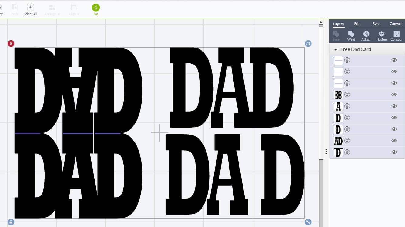 Download Free Svg Files Cricut Explore Project Cutting Cardstock Free Dad Card Svg Dxf File Cut That Design SVG, PNG, EPS, DXF File