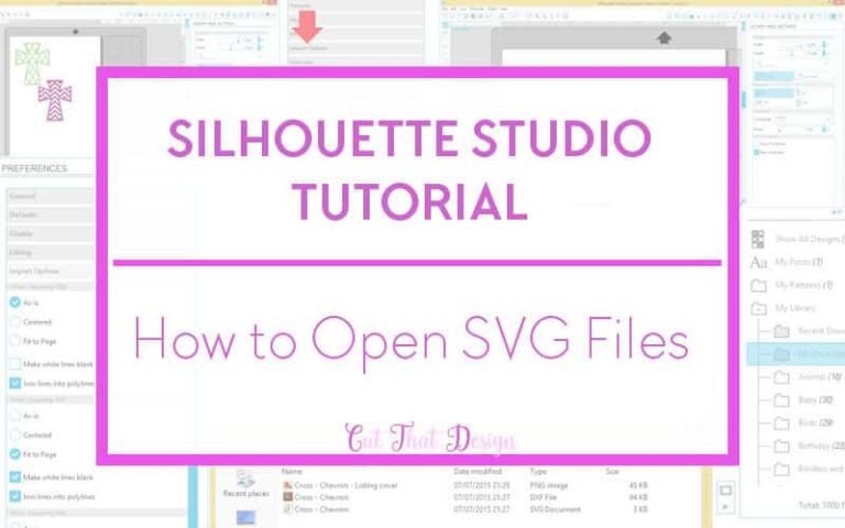 How to open SVG Files in Silhouette Studio