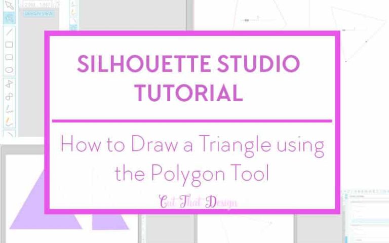How to draw a Triangle using the Polygon Tool in Silhouette Studio