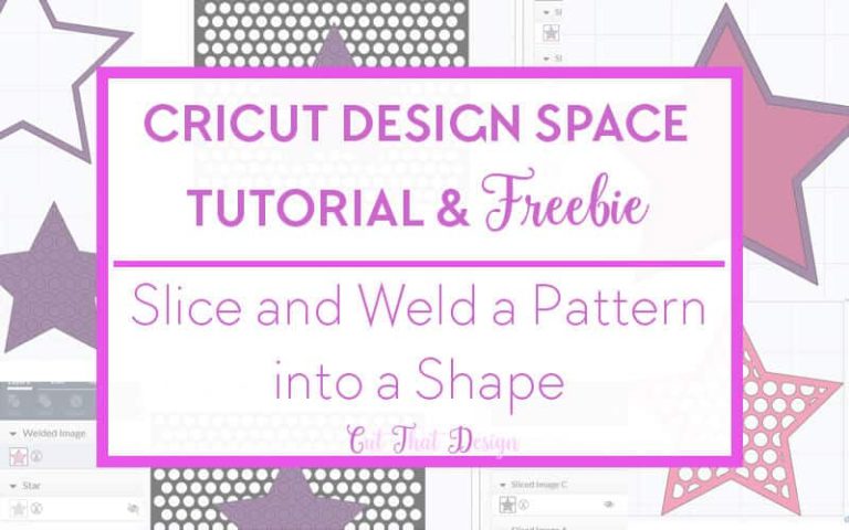 Slice and Weld a Pattern into a Shape in Cricut Design Space + Free Polka Dot Pattern Stencil – SVG & DXF File