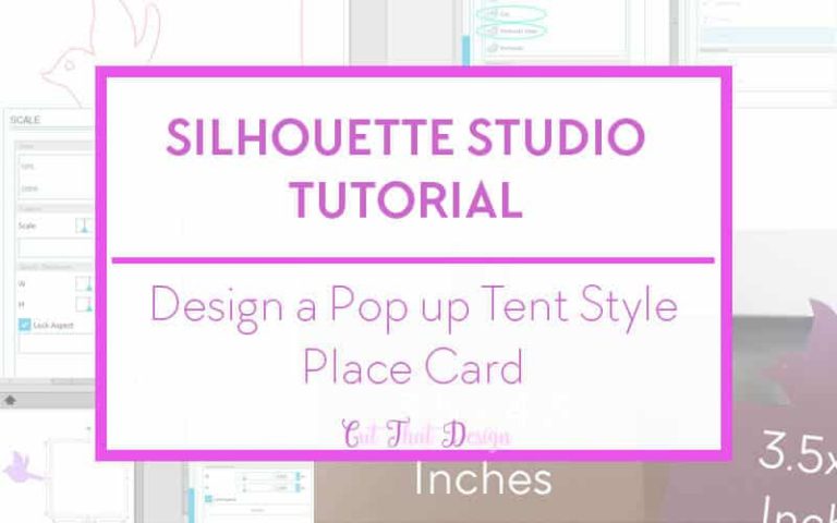 Design a Pop up Tent Style Place Card in Silhouette Studio