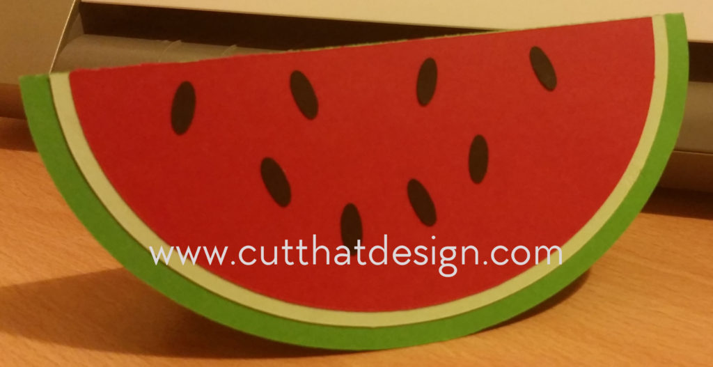 Cutting card with silhouette cameo
