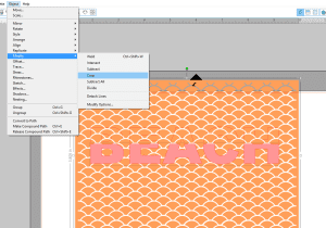 Fill an object with a pattern in silhouette studio