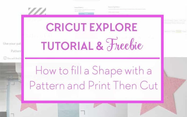 Print then Cut with Cricut Explore – Fill a Shape with a Pattern or Texture + Free SVG, DXF & Burlap Digital Paper