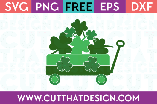 Free St Patricks Day SVG Little Wagon