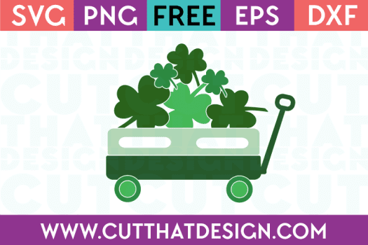 St Patricks Day Little Wagon Design 2 Free SVG