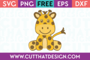 151-Cute-Baby-Giraffee Free Baby Giraffe SVG Cut