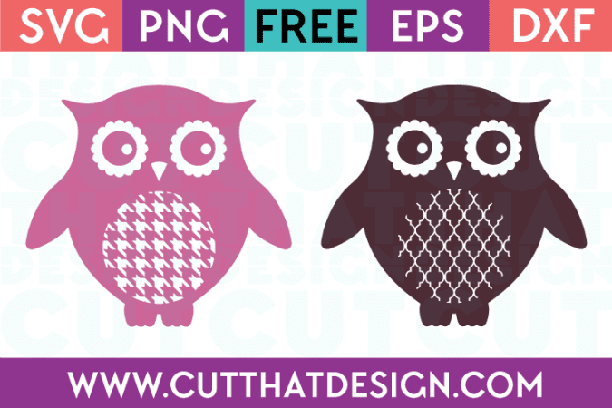 SVG Cutting File Owl Patterns