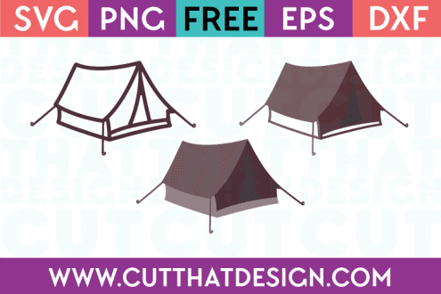 Camping Tents Design Set