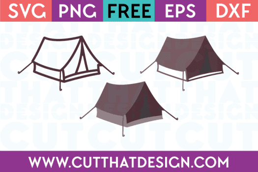 SVG Camping Tents Free