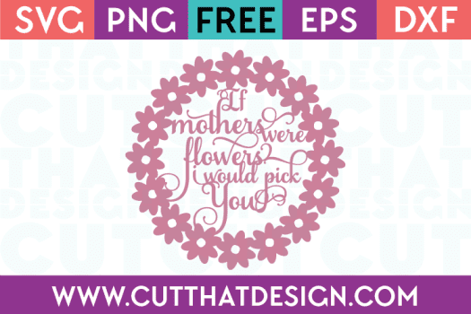 Free Mothers Day Word Art SVG