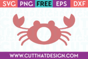 Free Monogram SVG Design Crab