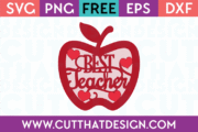 268-Best-Teacher-Apple-Design Free teacher svg