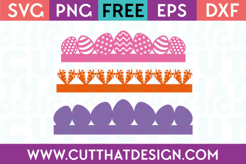 SVG Easter Borders Free
