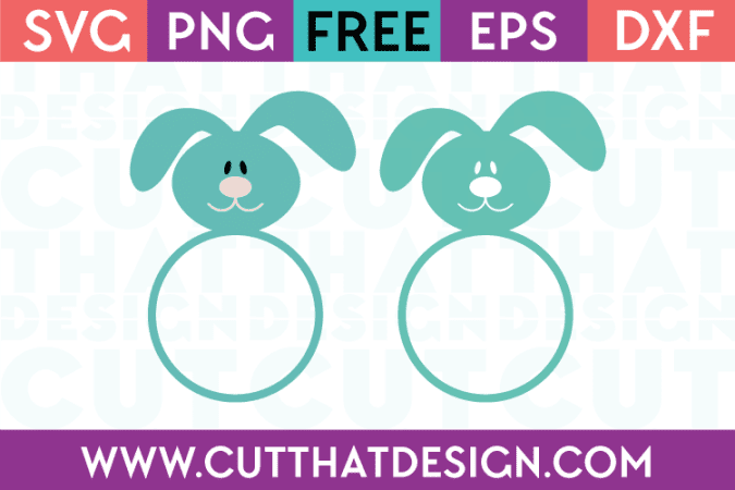 Free Easter Bunny Monogram SVG Files