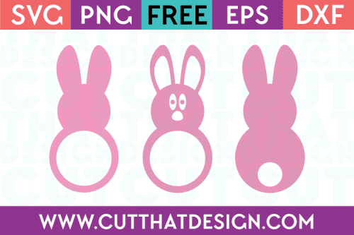 SVG Free Easter Bunny Monogram Set