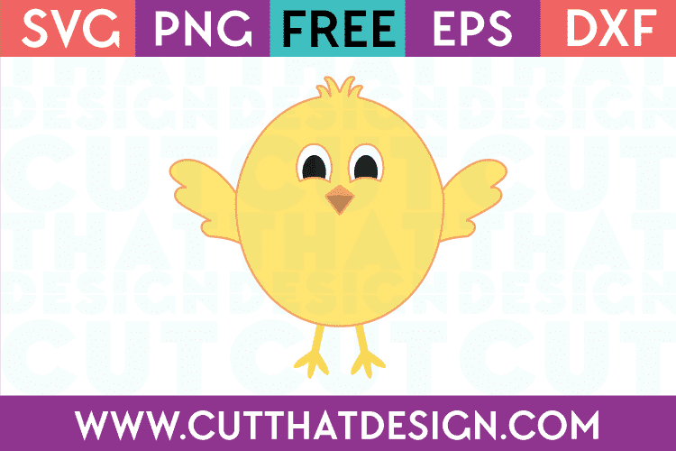 Free Cute Easter Chick Design SVG