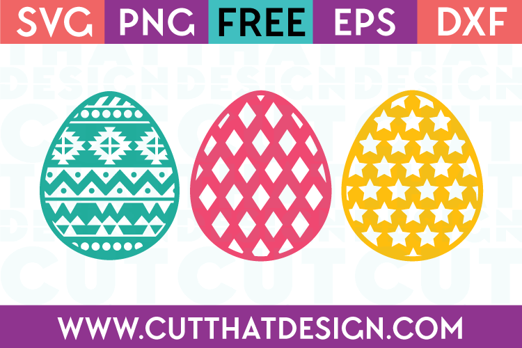 Easter Egg SVG Cuts Free File Downloads