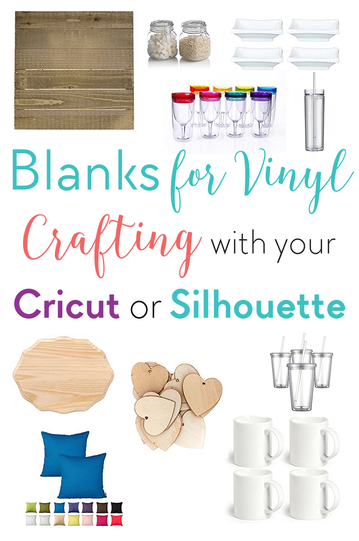 Blanks for Vinyl | Crafting with Your Cricut Explore/Maker or Silhouette Machines.