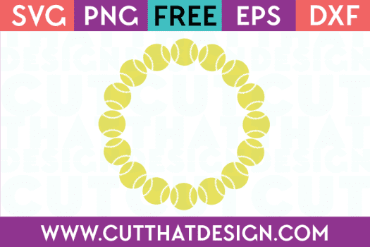 Basebcall Circleframes Free SVG