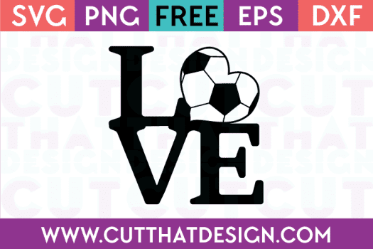Free Soccer Love SVG