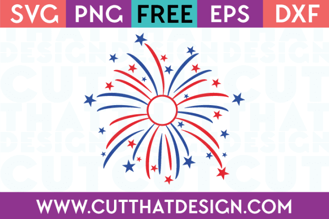Free SVG Files Firework Monogram Design