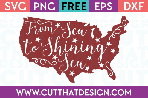 From Sea to Shining Sea Quote Design