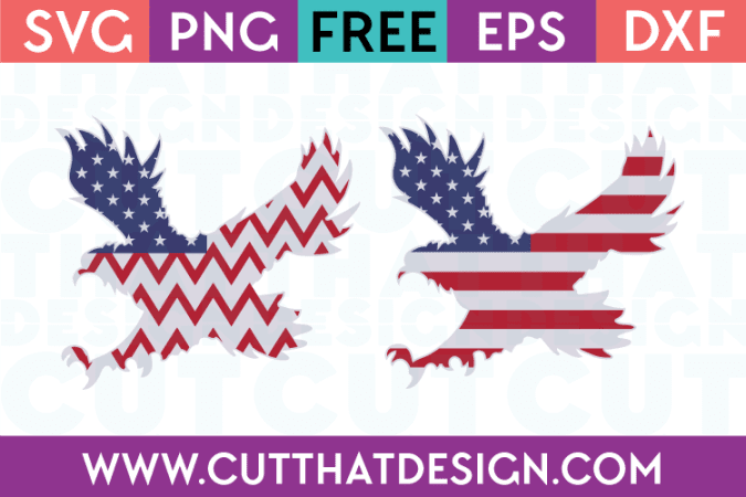 Free SVG Files USA Flag Flying Eagle Designs