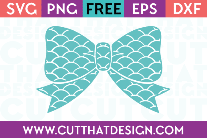 Free Scallop Bow SVG Cutting File