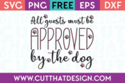 Free SVG Wordart Dog