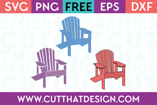 Adirondack Chair Design Set Free SVG