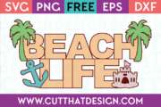 Beach Life SVG Free