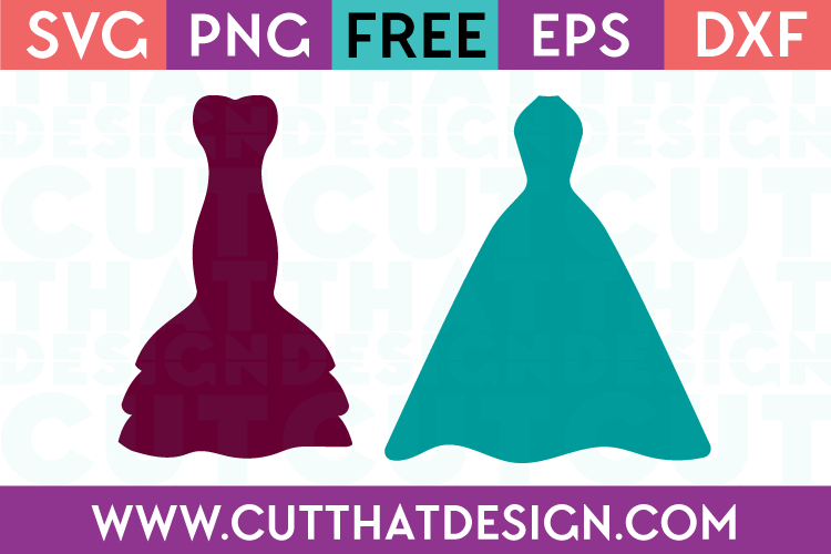 Cut That Design Wedding Dress Set SVG