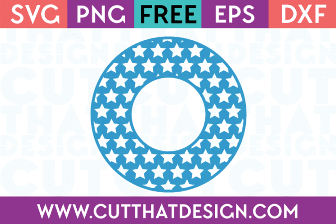 Cut That Design Circle Frames Star Pattern SVG