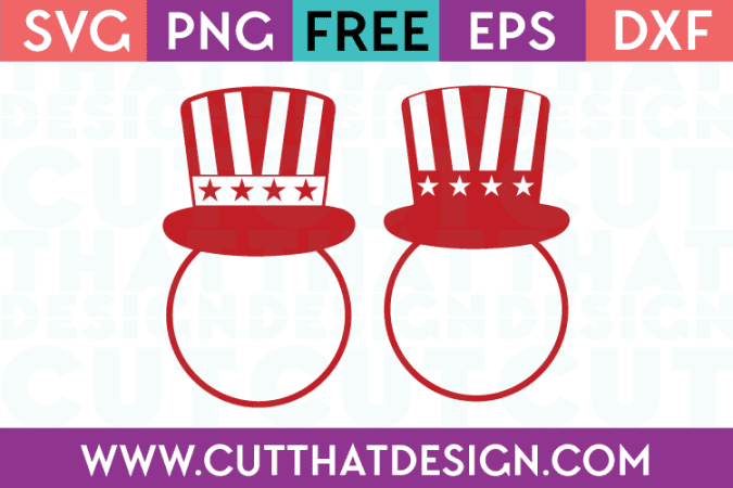 Free SVG Files Uncle Sam Hat Circle Monogram Designs 2