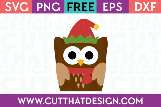 Free SVG Christmas Owl