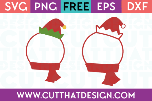 Elf Hat and Scarf SVG