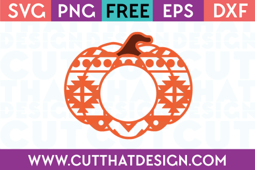 Free Pumpkin SVG Aztec Pattern