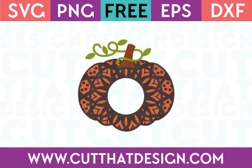 Free Mandala Pumpkin SVG Cutting File