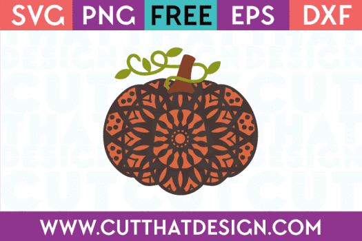 Mandala Pumpkin Free SVG File