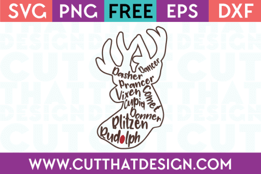 Cut That Design Free Reindeer Cutting Files