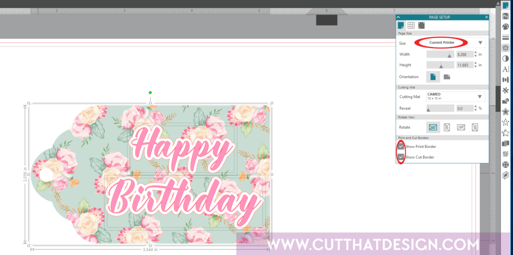 Print and cut with your silhouette cameo