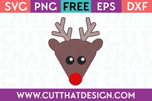 Reindeer Head SVG Free Cutting File