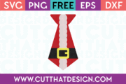 Santa Tie SVG Free