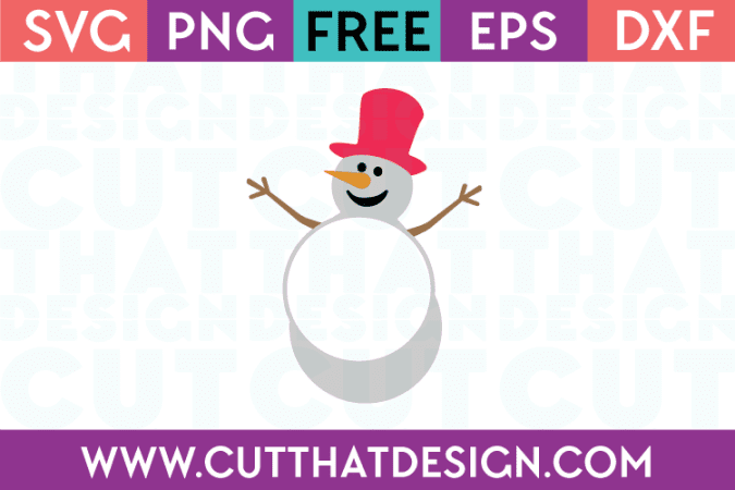 Free SVG Files Snowman Monogram