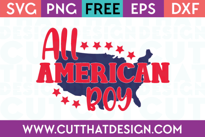 Free SVG Files All American Boy