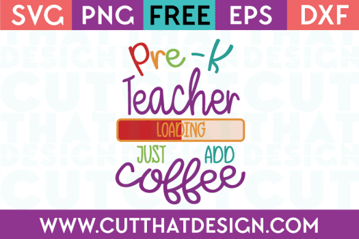 Pre-K Teacher SVG Free