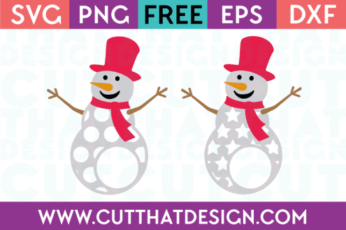 Patterned snowman Design Set 3 – Polka Dot and Star