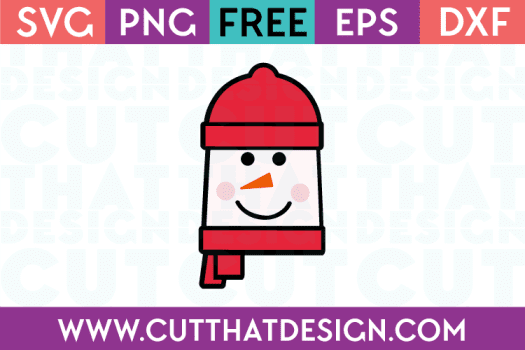 Free SVG Files Snowman Square Head