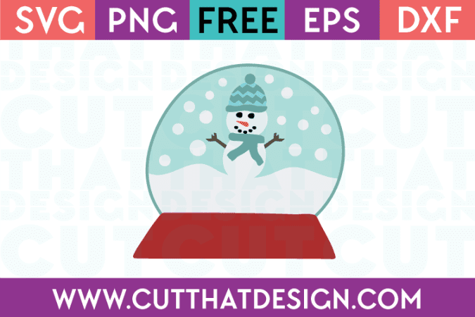 Free SVG Files Free Snow Globe with Snowman